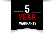 5 Year Warranty